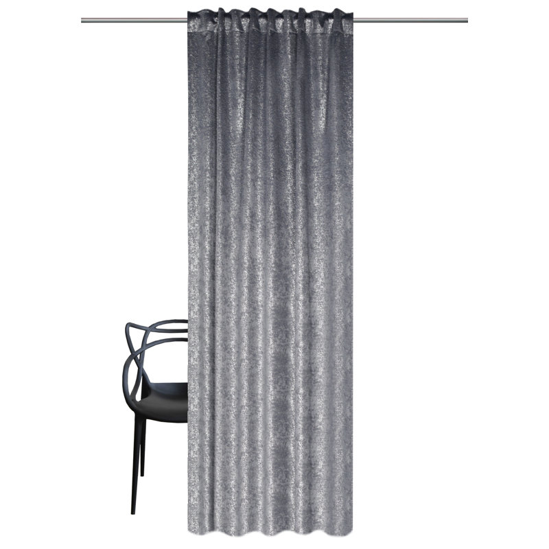 Skyelee Room Darkening Curtain Single Panel, Antique pink and pink