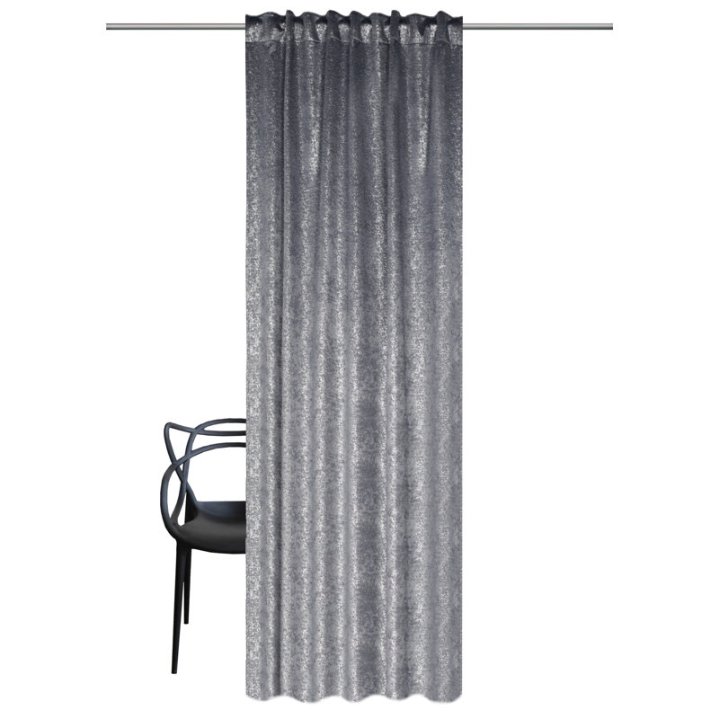 Skyelee Room Darkening Curtain, in Grey