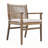 Outdoor Patio Acacia Wood Patio Armchair with Rope Design-1986537534