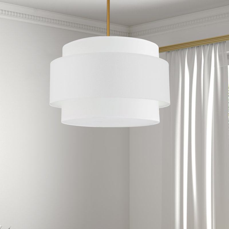 Lustre incandescente 4 lumières Priya, Laiton vieilli