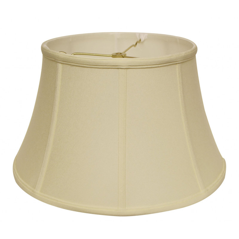 Abat-jour tambour sans culot, Ivoire ivoire, 9" H x 15" W x 15" D