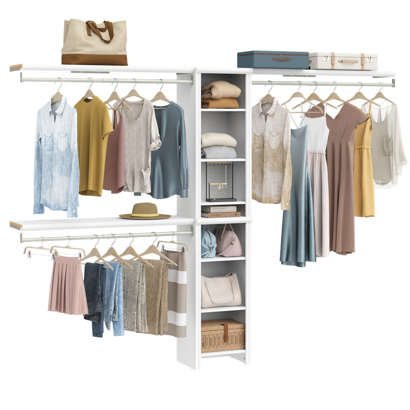 Impressions 16" Closet Tower With Top Shelves