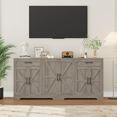 Large Sideboard Buffet Cabinet with Storage, Freestanding Storage Cabinet for Kitchen, Dining Room, Living Room, and Home