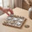 Modern Glam Floral Tic Tac Toe Set – Sculptural Stone Board Game for Home Accents