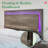 Tryston Floating Queen Bed with LED Light, Gray-1649309785-1649309776