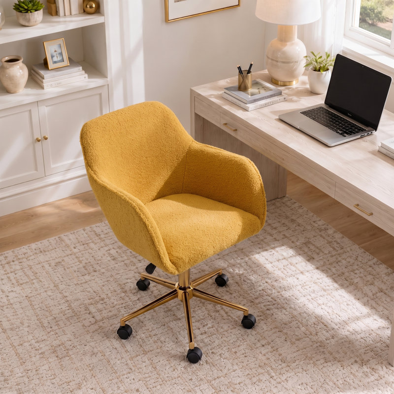 Chaise de bureau Modern, Jaune