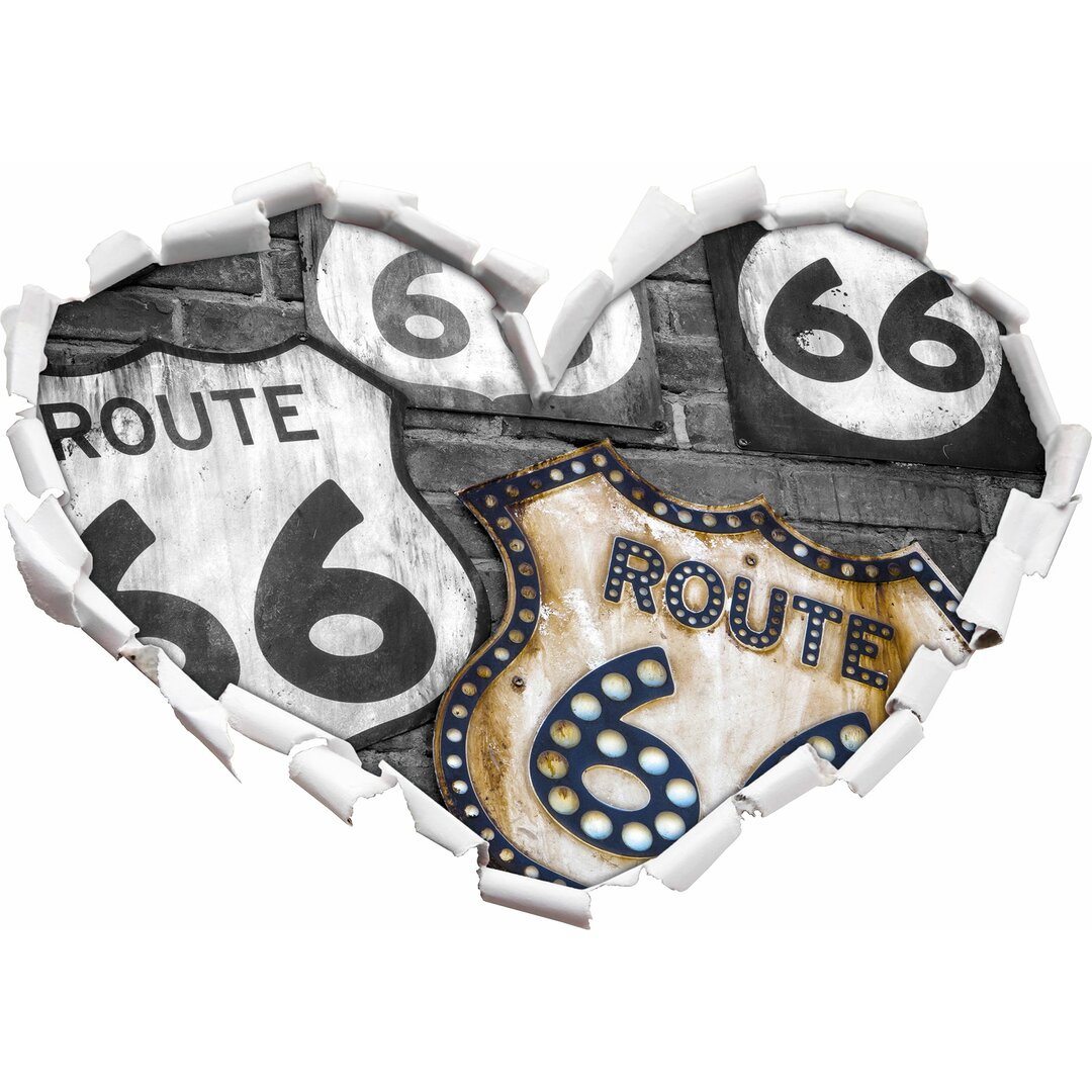 Wandtattoo Rustikale Route 66 Schilder