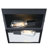 Peterson 12-Inch Outdoor Ceiling Fixture, Textured Black Finish with Clear Glass