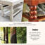 Banc rembourré en cuir et microfibre café-809176360