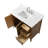 Laval 42" Single Sink Freestanding Bathroom Vanity with Engineered Marble Top-105245164-105245166