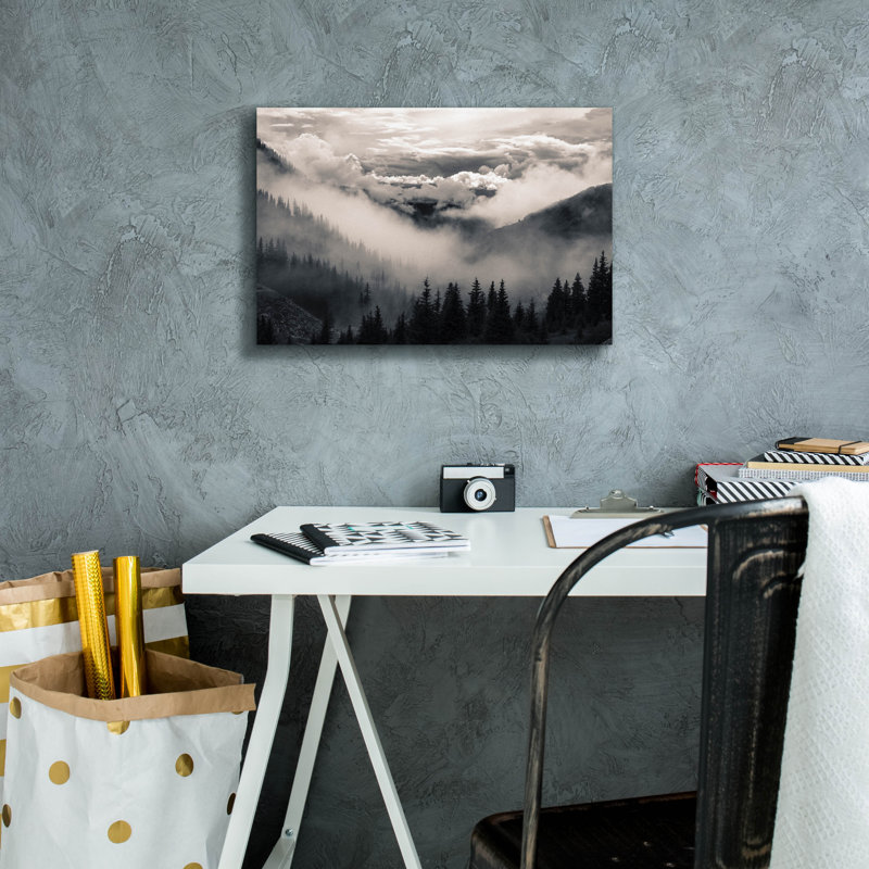  «Fog 2» par Decent Exposures, art mural sur toile, 18 po x 12 po, H 12 po x l 18 po