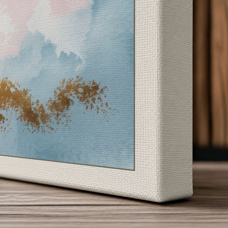 Ethereal Dragonfly Minimalist 1 Piece Wrapped Canvas Wall Art, 36x24 - 91.4 x 61.0 cm, Cream Border