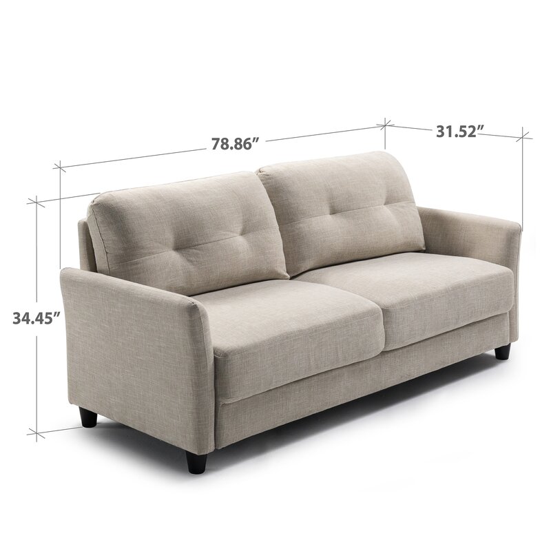 Winston Porter Helsley Upholstered Sofa & Reviews | Wayfair