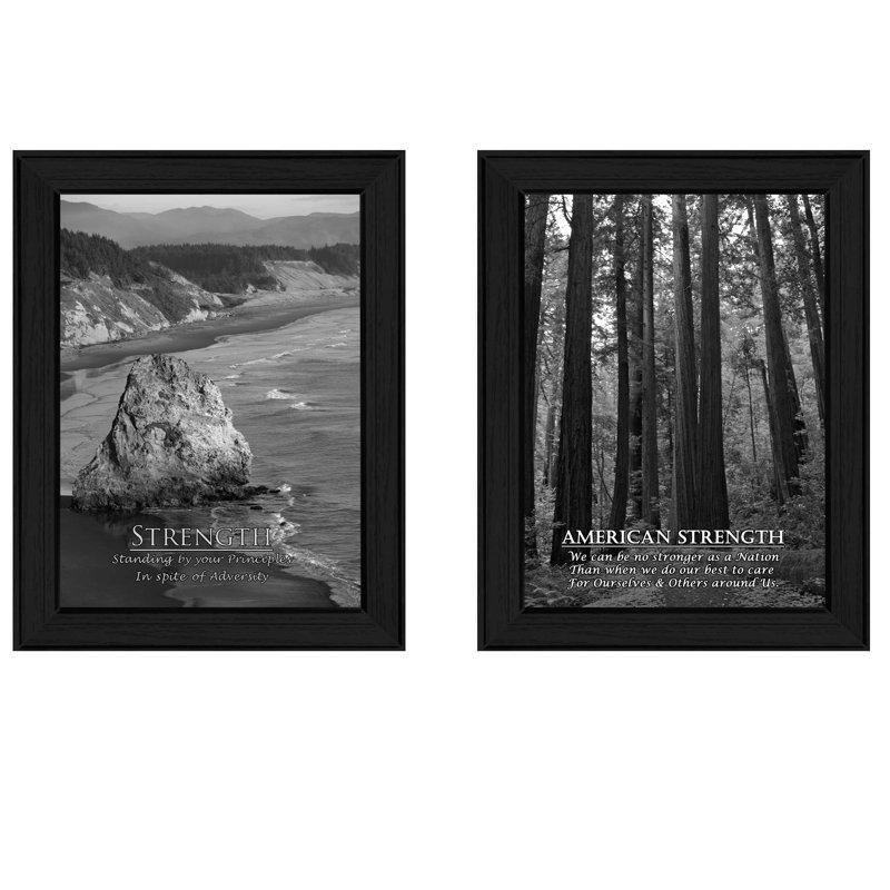 « strength », ensemble de 2 reproductions de photos encadrées sur papier