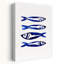 «Coastal Blue Fish», impression d'art mural minimaliste moderne-129897514