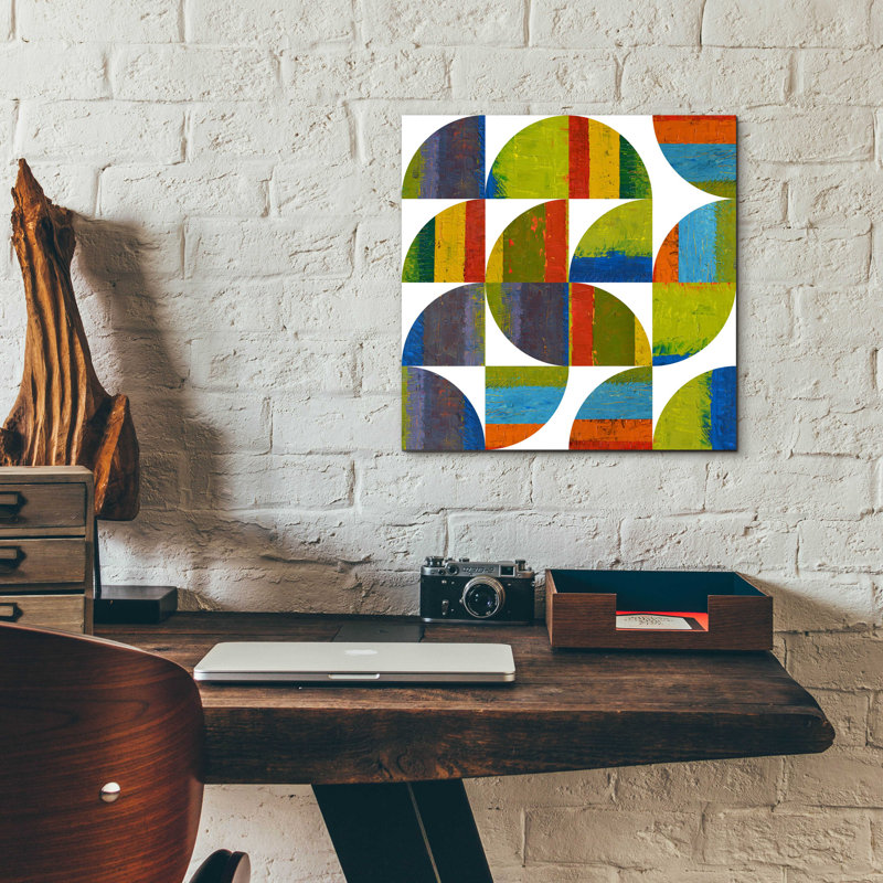 «Quarter Rounds 2.0» par Michelle Calkins, H 12 po x l 12 po x P 0,13 po