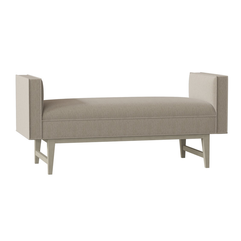 Luna Upholstered Bench, Linen (3156 72), Creme Brulee