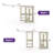 58.4"-132"  Closet System With Adjustable Shelves And Drawers,2 Rods
