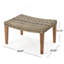 Fauteuil en bois et osier Hampton