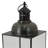 Laila Lantern, Black Metal, Glass Panels, Square Base-104234146