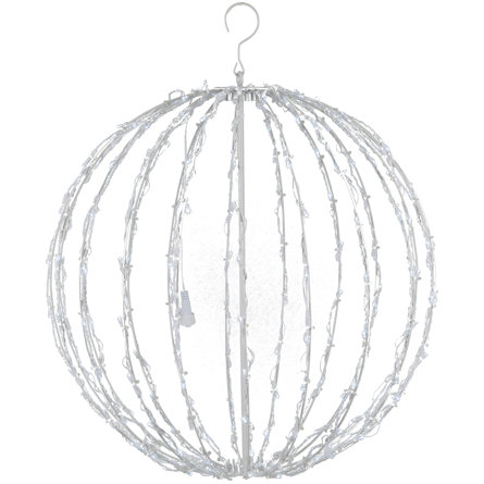 Fold-Flat LED Metal Lighted Window Decoration