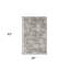 Tapis gris en viscose-740414722