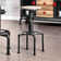Peres Swivel Counter Stool with Metal Frame