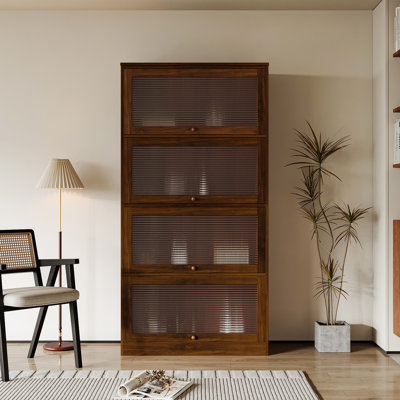 Bibliothèque avec rangement et tablettes élégantes au design élégant