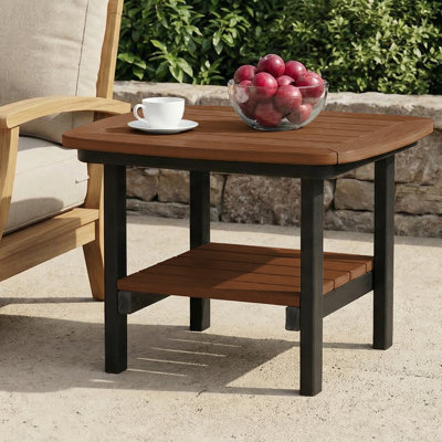 Table d'appoint carrée 21 po, noire