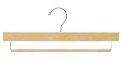 Cintre en bois antidérapant pour jupes / pantalons