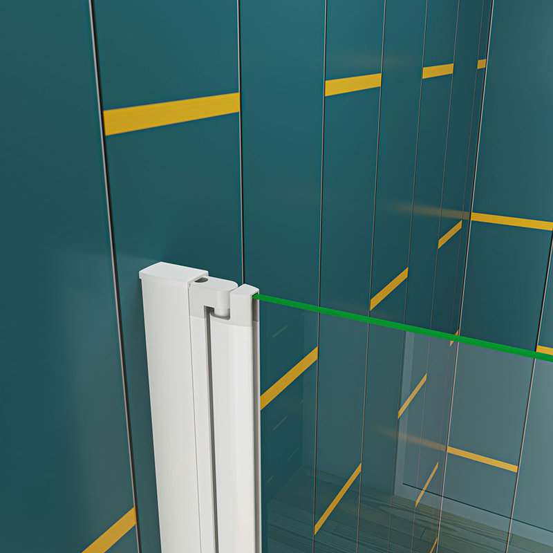 180 Pivot 800X1400mm Shower Bath Screen Panel, Nickel,  800cm W