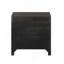 Table de chevet 2 tiroirs Kenzo de style moderne en bois de noyer identique à G150108534