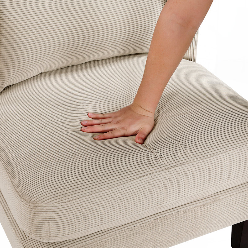 Coussin de chaise moderne pour salon, Velours côtelé taupe