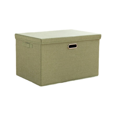  Foldable Storage Bins with Lids, Large Closet Organizers and Storage, Clothes Storage Bags or Moving Packing Bags, Storage Basket Containers for Blanket, Comforter, Pillow, Bedding, Green