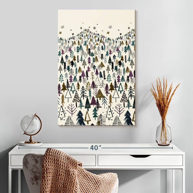 Alvord Night Tree Forest Purple, 30" H x 20" W