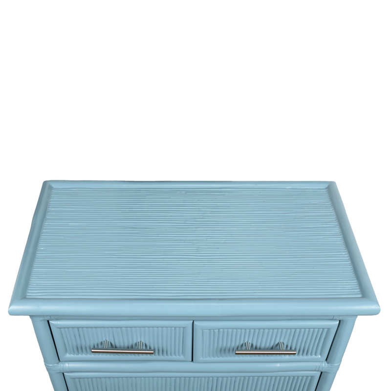 4 - Drawer Nightstand, Pool Blue