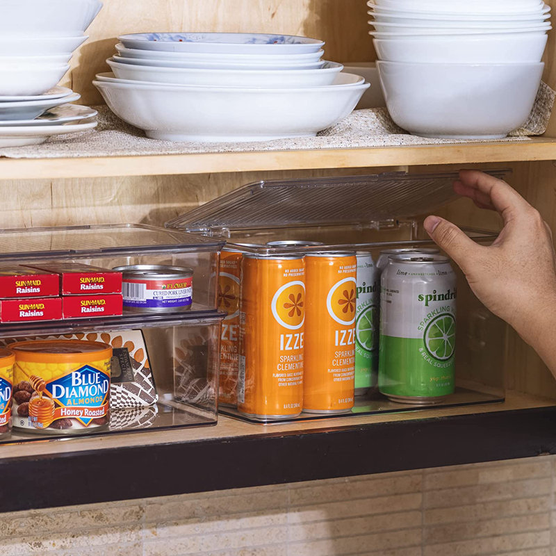 Sorbus 2-Piece Organizer Bins With Lids