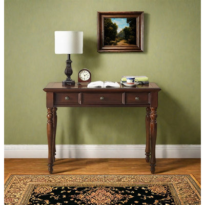 Console en bois massif American Classic: utilitaire 3 tiroirs