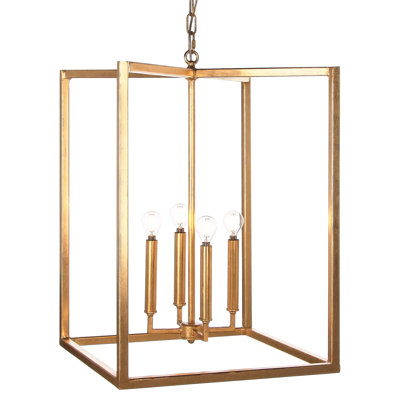 Madison 4 - Light Lantern Rectangle Chandelier