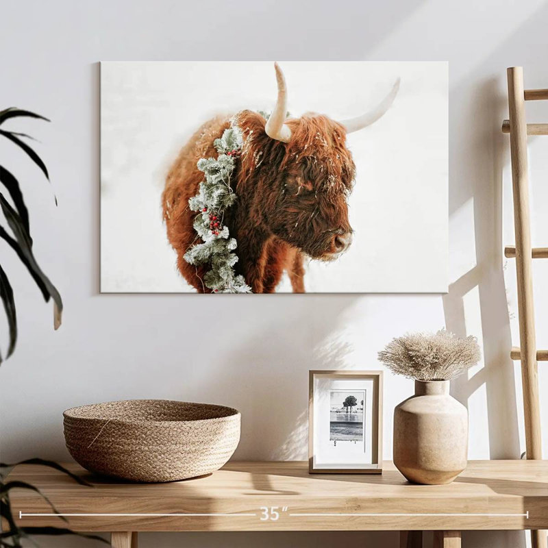 Brampt Christmas Cow, 16" H x 24" W