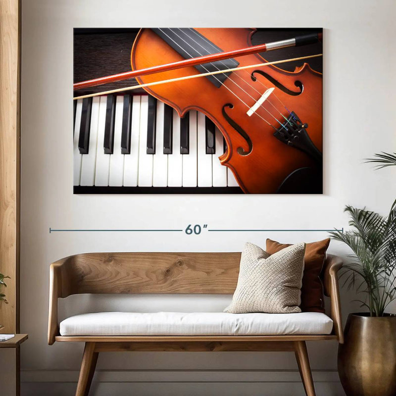 Abarca, violon et instruments de piano, H 34 po x l 51 po