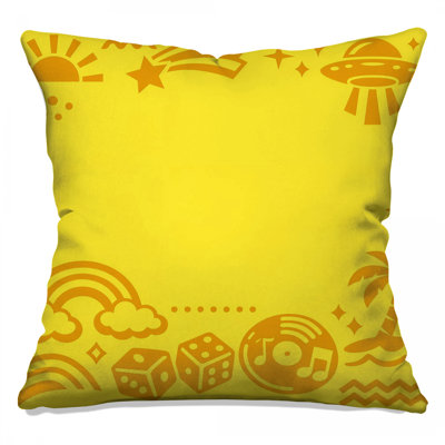 Coussins décoratifs jaunes
