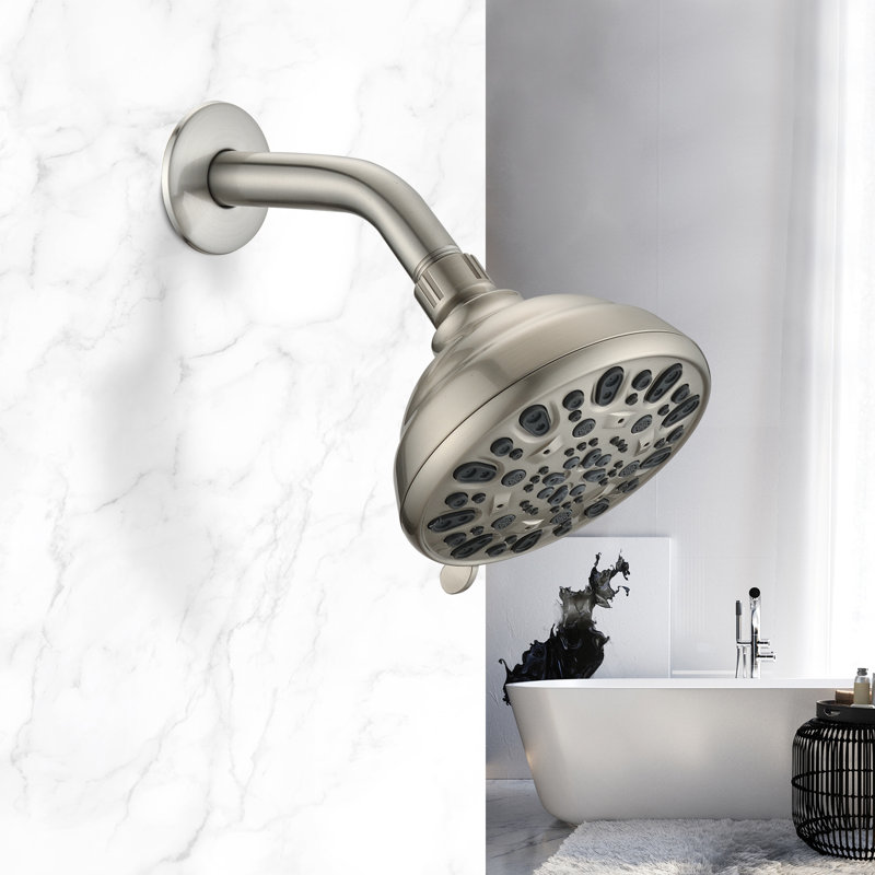 Pomme de douche fixe, Nickel brossé