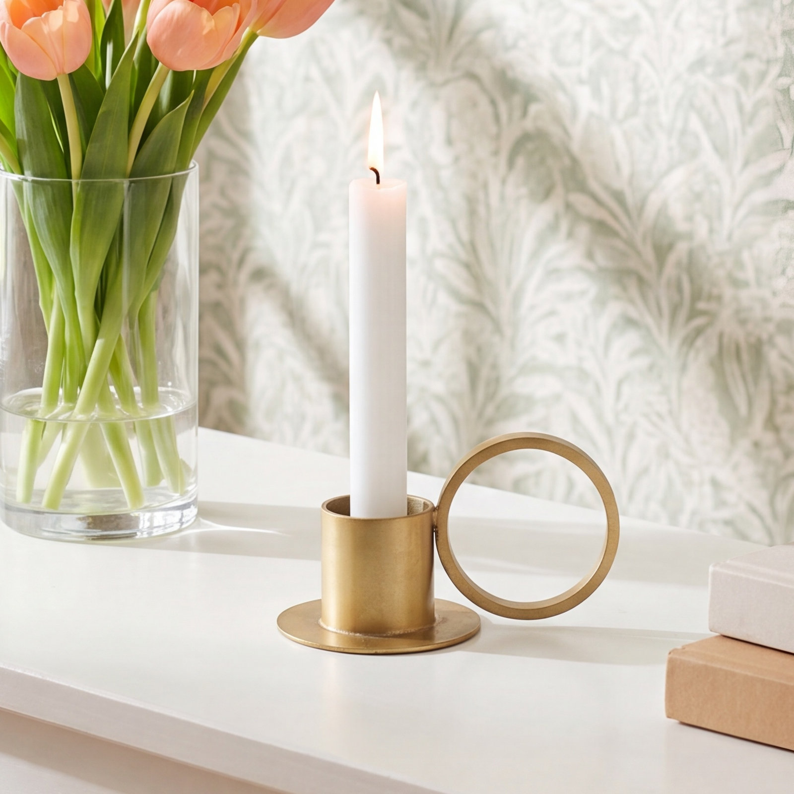 2'' H Iron Tabletop Candle Accessories