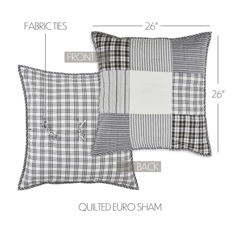 Sawyer Mill Cotton Patchwork Sham Set, Euro