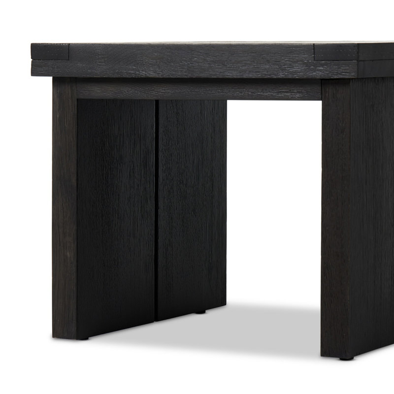 Warby Solid Wood End Table, Black