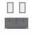 Elizabeth 72" Carrara White Marble Countertop Bath Vanity with Mirror-298974814