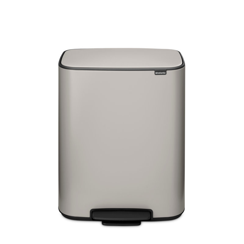 Poubelle à pédale 16 gallons Brabantia Bo, Gris tourterelle
