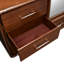 Commode décalée avec miroir de rangement Mason Park - terre d'ombre