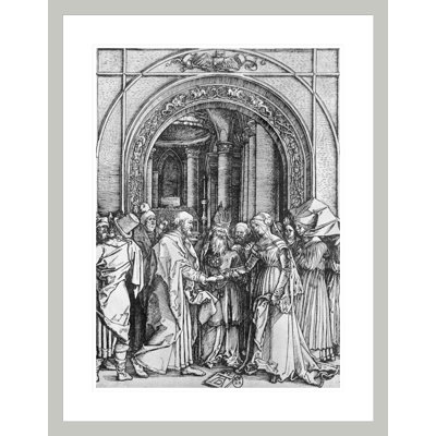 The marriage of the Virgin from the 'Life of the Virgin' series by Albrecht Dürer -Framed Giclee Print